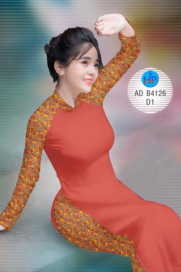 Vai ao dai hoa nhi thiet ke 2019 AD B4126