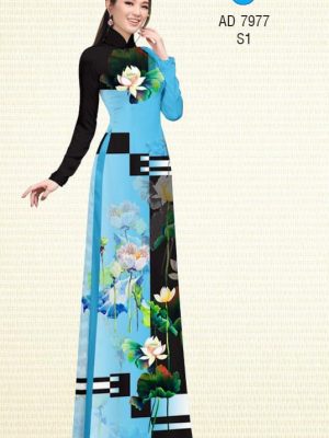 Vải áo dài hoa Sen kiểu mới AD 7977 21 1575271482 145 Vai ao dai hoa Sen kieu moi AD 7977