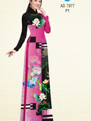 Vải áo dài hoa Sen kiểu mới AD 7977 25 1575271482 473 Vai ao dai hoa Sen kieu moi AD 7977