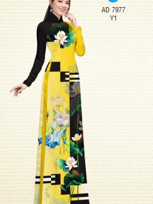 Vải áo dài hoa Sen kiểu mới AD 7977 30 1575271483 378 Vai ao dai hoa Sen kieu moi AD 7977