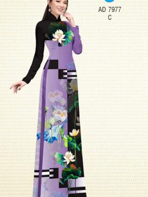 Vải áo dài hoa Sen kiểu mới AD 7977 35 1575271483 53 Vai ao dai hoa Sen kieu moi AD 7977