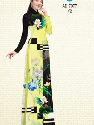 Vải áo dài hoa Sen kiểu mới AD 7977 29 1575271483 575 Vai ao dai hoa Sen kieu moi AD 7977