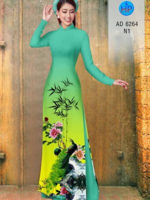 Vải áo dài chim Công mới ra AD 6264 22 1575271869 211 Vai ao dai chim Cong moi ra AD 6264
