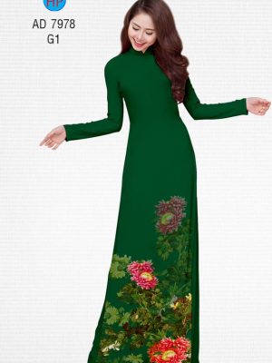 Vải áo dài Cúc đại đoá mới ra AD 7978 21 1575272080 626 Vai ao dai Cuc dai doa moi ra AD 7978