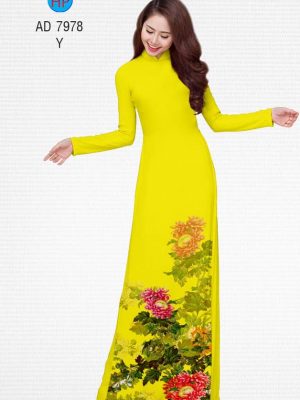 Vải áo dài Cúc đại đoá mới ra AD 7978 36 1575272082 799 Vai ao dai Cuc dai doa moi ra AD 7978