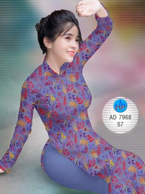 Vải áo dài Lá và hoa thiết kế 2019 AD 7968 34 1575272280 268 Vai ao dai La va hoa thiet ke 2019 AD