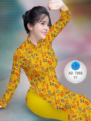 Vải áo dài Lá và hoa thiết kế 2019 AD 7968 36 1575272281 751 Vai ao dai La va hoa thiet ke 2019 AD