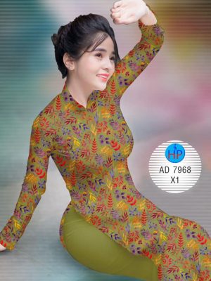 Vải áo dài Lá và hoa thiết kế 2019 AD 7968 37 1575272282 23 Vai ao dai La va hoa thiet ke 2019 AD