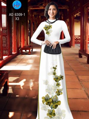 Vải áo dài hoa 3D đẹp kiểu mới AD 6309 29 1575272732 178 Vai ao dai hoa 3D dep kieu moi AD 6309