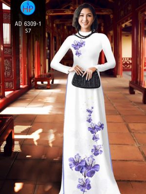 Vải áo dài hoa 3D đẹp kiểu mới AD 6309 28 1575272732 417 Vai ao dai hoa 3D dep kieu moi AD 6309