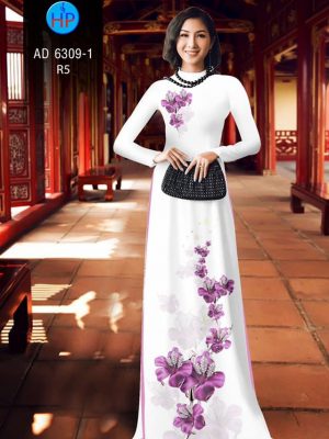Vải áo dài hoa 3D đẹp kiểu mới AD 6309 22 1575272732 764 Vai ao dai hoa 3D dep kieu moi AD 6309