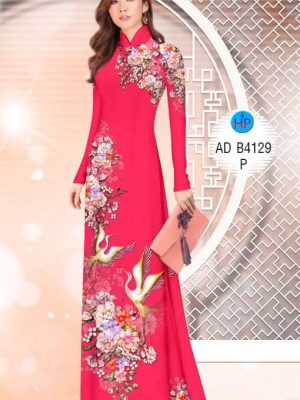 Vải áo dài Hạc và Hoa thiết kế 2019 AD B4129 23 1575272967 717 Vai ao dai Hac va Hoa thiet ke 2019 AD