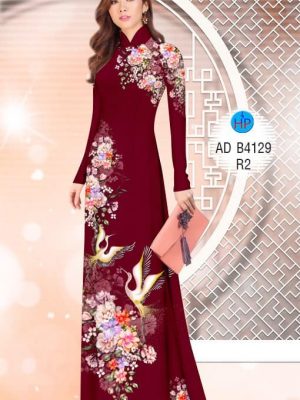 Vải áo dài Hạc và Hoa thiết kế 2019 AD B4129 21 1575272967 901 Vai ao dai Hac va Hoa thiet ke 2019 AD