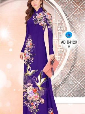 Vải áo dài Hạc và Hoa thiết kế 2019 AD B4129 31 1575272968 863 Vai ao dai Hac va Hoa thiet ke 2019 AD