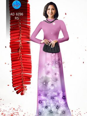 Vải áo dài Hoa in 3D kiểu mới AD 6296 33 1575444919 612 Vai ao dai Hoa in 3D kieu moi AD 6296