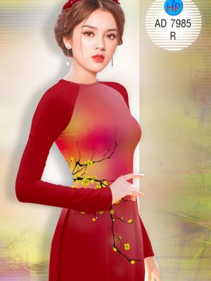 1575445076 209 Vai ao dai Hoa Dao kieu moi AD 7985