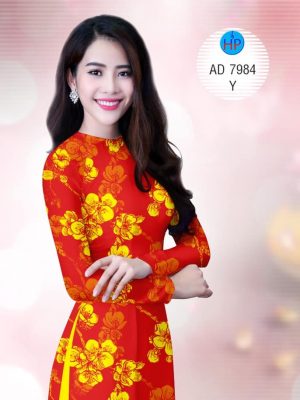 1575446531 623 Vai ao dai hoa vang don tet thiet ke 2019