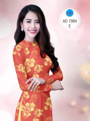 1575446532 332 Vai ao dai hoa vang don tet thiet ke 2019