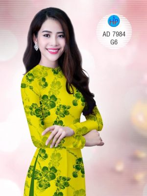 1575446532 97 Vai ao dai hoa vang don tet thiet ke 2019
