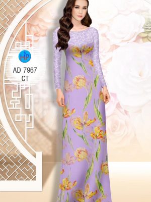 Vải áo dài Hoa tulip kiểu mới AD 7967 21 1575446672 363 Vai ao dai Hoa tulip kieu moi AD 7967