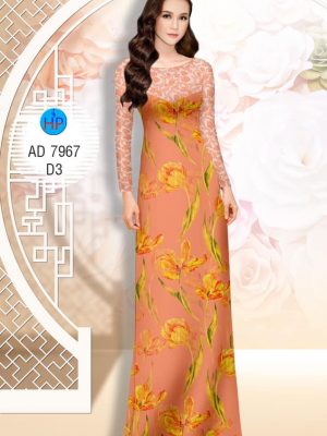 Vải áo dài Hoa tulip kiểu mới AD 7967 23 1575446672 745 Vai ao dai Hoa tulip kieu moi AD 7967