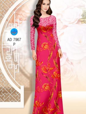 Vải áo dài Hoa tulip kiểu mới AD 7967 33 1575446673 34 Vai ao dai Hoa tulip kieu moi AD 7967