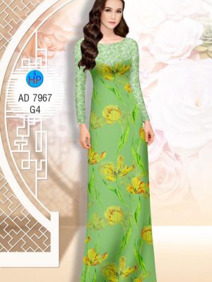 Vải áo dài Hoa tulip kiểu mới AD 7967 25 1575446673 826 Vai ao dai Hoa tulip kieu moi AD 7967
