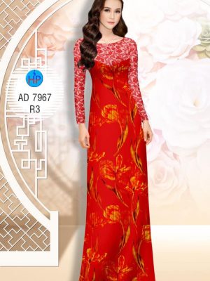 Vải áo dài Hoa tulip kiểu mới AD 7967 35 1575446673 910 Vai ao dai Hoa tulip kieu moi AD 7967