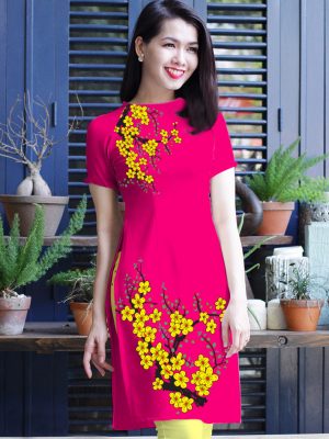 1575447322 602 Vai ao dai cach tan hoa mai thiet ke 2019