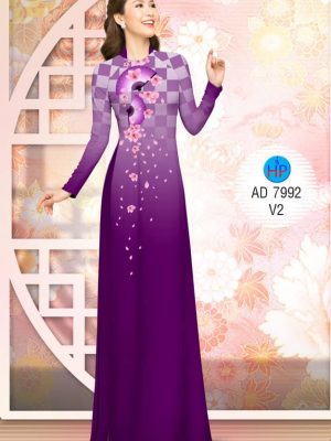 1575532983 193 Vai ao dai Hoa Dao va quat thiet ke 2019