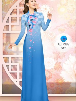 1575532983 405 Vai ao dai Hoa Dao va quat thiet ke 2019
