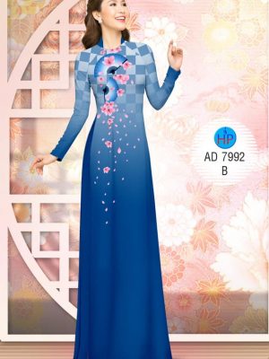 1575532983 503 Vai ao dai Hoa Dao va quat thiet ke 2019