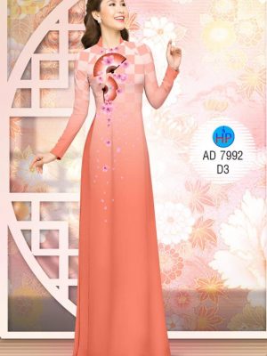 1575532983 660 Vai ao dai Hoa Dao va quat thiet ke 2019