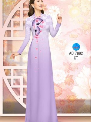 1575532983 922 Vai ao dai Hoa Dao va quat thiet ke 2019