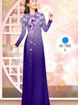 1575532983 930 Vai ao dai Hoa Dao va quat thiet ke 2019