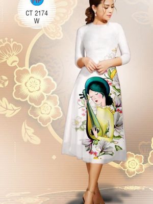 Vải áo dài Vải cách tân thiếu nữ và cây đàn mới ra AD CT 2174 23 1575533341 4 Vai ao dai Vai cach tan thieu nu va cay