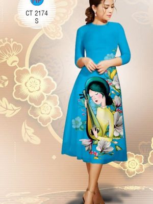 Vải áo dài Vải cách tân thiếu nữ và cây đàn mới ra AD CT 2174 21 1575533341 989 Vai ao dai Vai cach tan thieu nu va cay