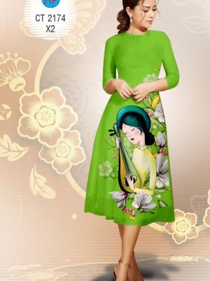 Vải áo dài Vải cách tân thiếu nữ và cây đàn mới ra AD CT 2174 26 1575533342 334 Vai ao dai Vai cach tan thieu nu va cay