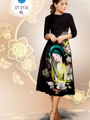 Vải áo dài Vải cách tân thiếu nữ và cây đàn mới ra AD CT 2174 34 1575533342 426 Vai ao dai Vai cach tan thieu nu va cay