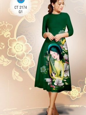 Vải áo dài Vải cách tân thiếu nữ và cây đàn mới ra AD CT 2174 33 1575533342 957 Vai ao dai Vai cach tan thieu nu va cay