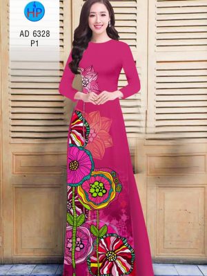 Vải áo dài Hoa in 3D kiểu mới AD 6328 23 1575533515 183 Vai ao dai Hoa in 3D kieu moi AD 6328