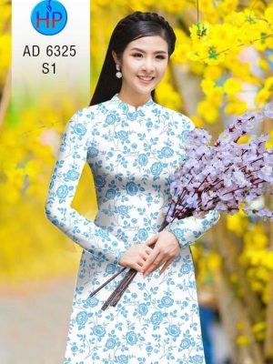 Vải áo dài Hoa hồng đều kiểu mới AD 6325 23 1575533617 349 Vai ao dai Hoa hong deu kieu moi AD 6325