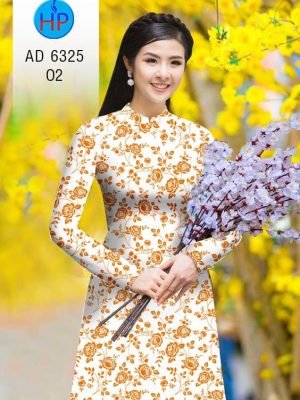 Vải áo dài Hoa hồng đều kiểu mới AD 6325 21 1575533617 731 Vai ao dai Hoa hong deu kieu moi AD 6325