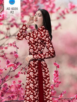 1575534242 5 Vai ao dai Hoa Dao thiet ke 2019 AD 6320