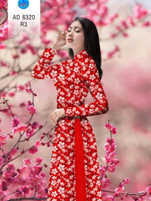 1575534243 10 Vai ao dai Hoa Dao thiet ke 2019 AD 6320