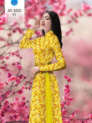 1575534243 632 Vai ao dai Hoa Dao thiet ke 2019 AD 6320