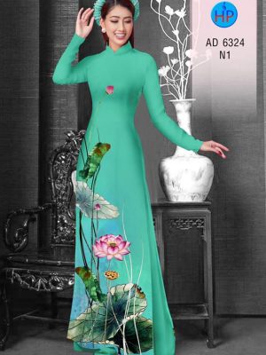 Vải áo dài hoa sen thiết kế 2019 AD 6324 22 1575535359 647 Vai ao dai hoa sen thiet ke 2019 AD 6324