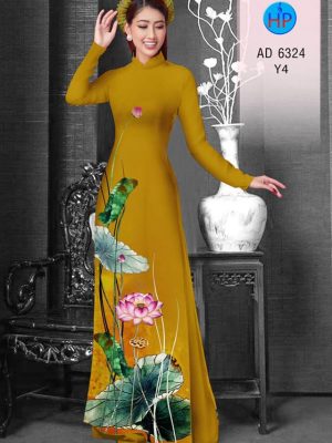 Vải áo dài hoa sen thiết kế 2019 AD 6324 25 1575535360 455 Vai ao dai hoa sen thiet ke 2019 AD 6324