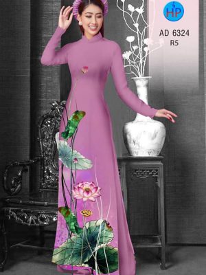 Vải áo dài hoa sen thiết kế 2019 AD 6324 32 1575535360 506 Vai ao dai hoa sen thiet ke 2019 AD 6324