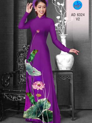 Vải áo dài hoa sen thiết kế 2019 AD 6324 31 1575535360 507 Vai ao dai hoa sen thiet ke 2019 AD 6324